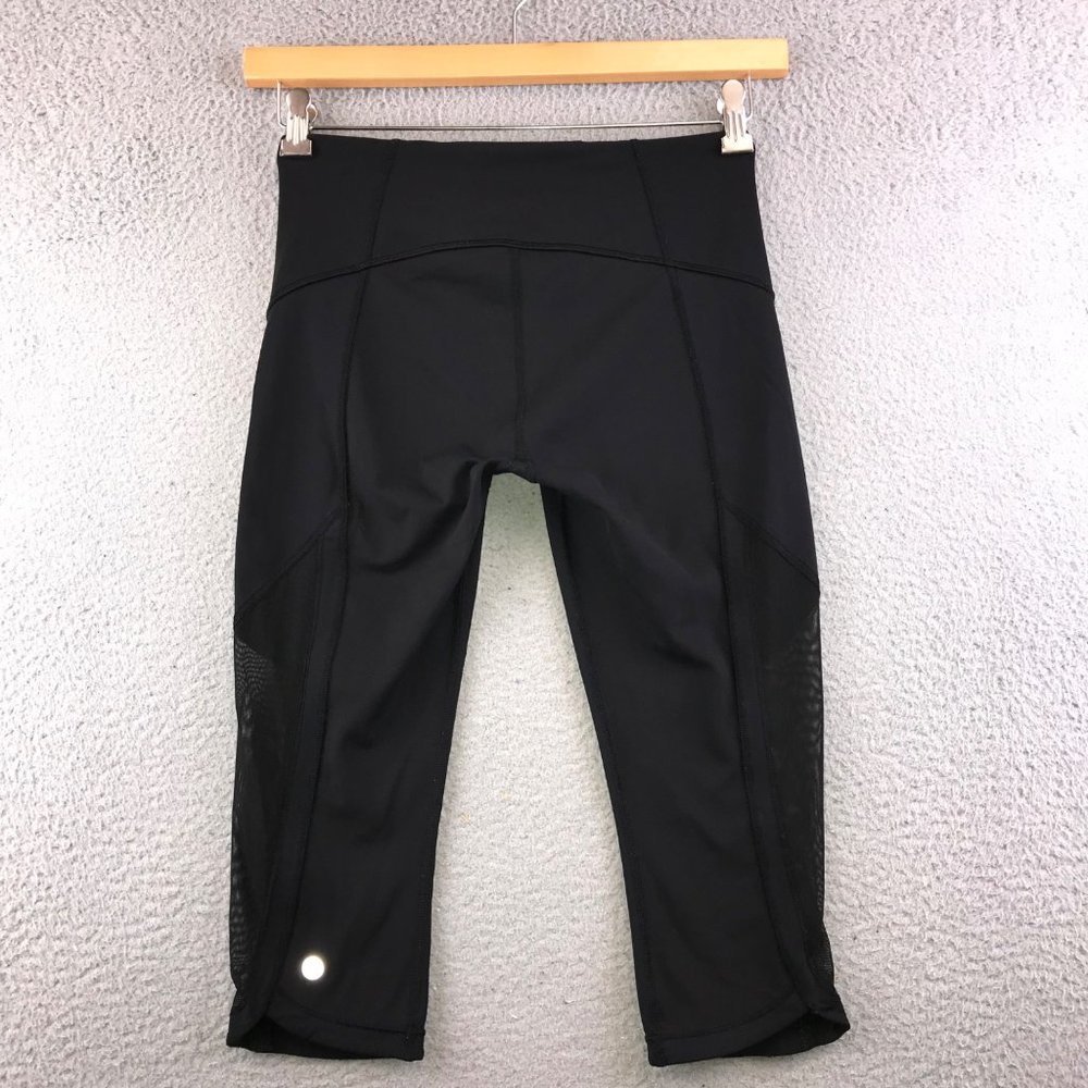 Lululemon Vent It Out Crop Women's Black Size 6